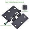 Door Hinge 3 1/2 Inch Interior Door Hinges Satin Nickel