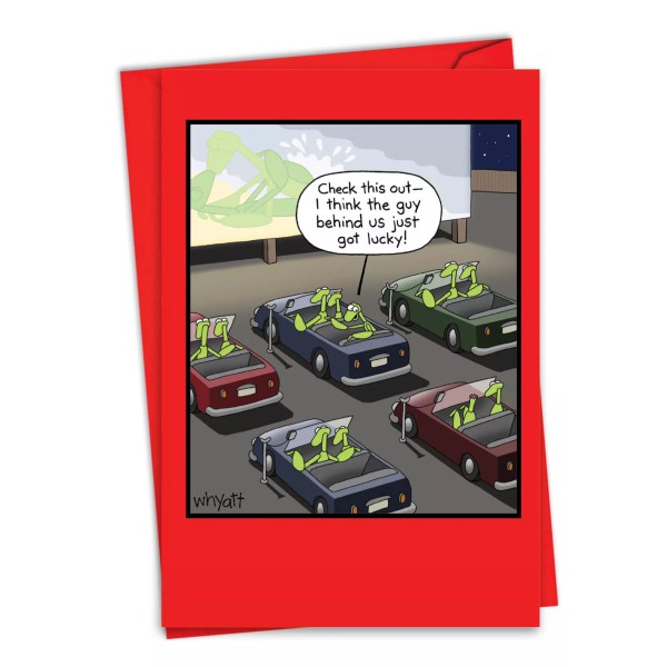NobleWorks 1 Funny Valentine's Day Card with Envelope - Got