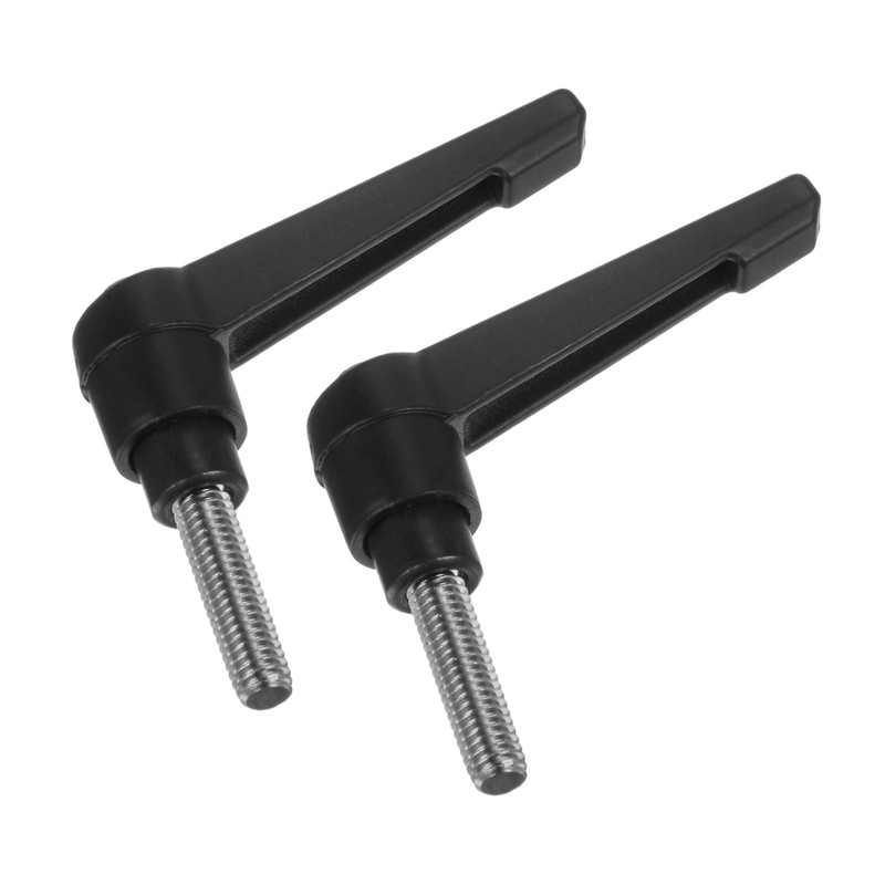sourcing map 2pcs Clamping Lever Handles, M6 x 20mm 304