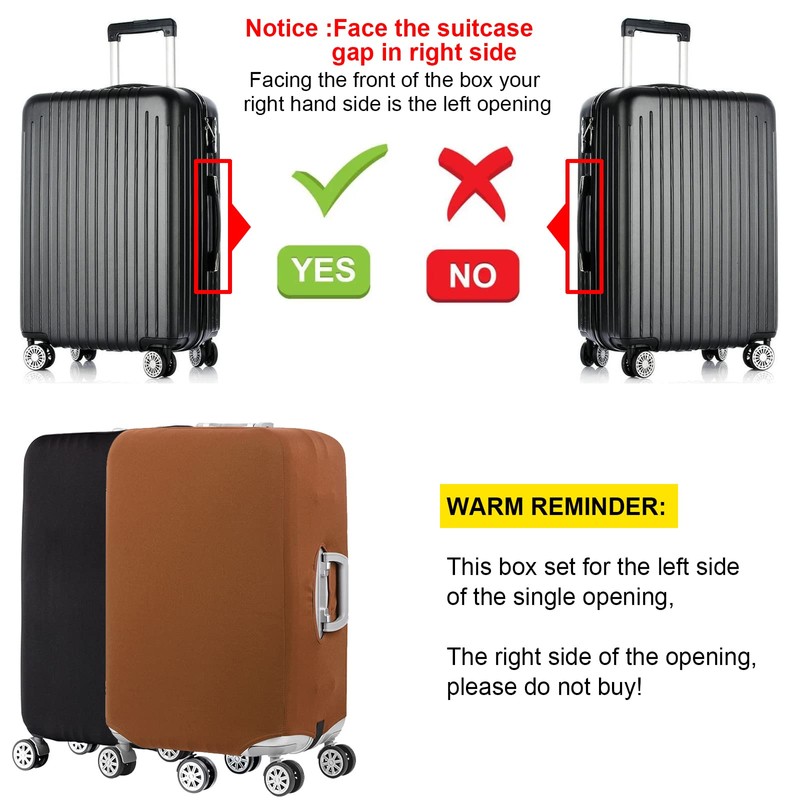 Luggage Cover Spandex Travel Suitcase Cover Dustproof Washable Protector Zipper