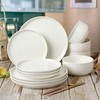 Joseph Sedgh Collection “Kai” 12-piece Stoneware Dinnerware Set with Protective