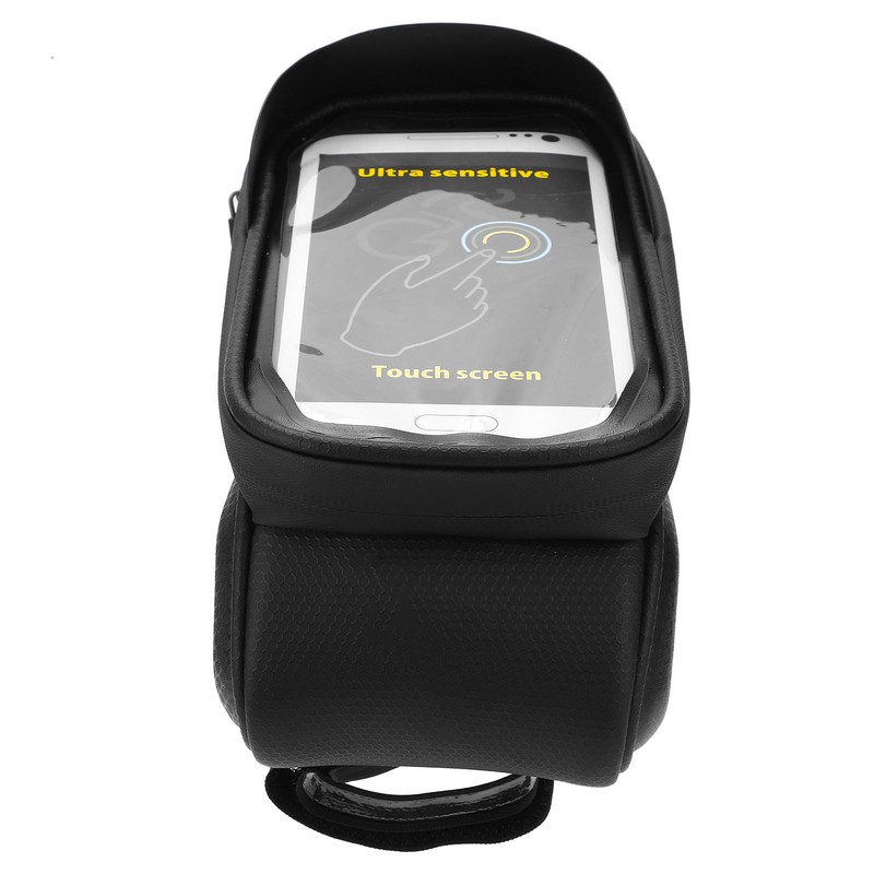 Bike Phone Front Frame Bag Waterproof Reflective Bicycle Phone Mount