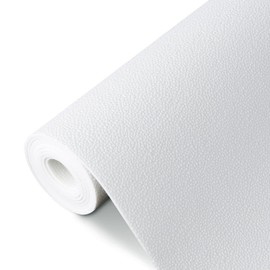 WochiTV Shelf Liner for Cabinets, Drawer Non Adhesive Non Slip Foam Mat for Kitchen, Pantry, Bathroom, Cupboard, Garage, Closet, Shelves, Drawer, Tool Box, White 17.5 x 354 inches