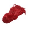 Red Long Straight Wigs with Bang Synthetic Heat Resistant Breathable