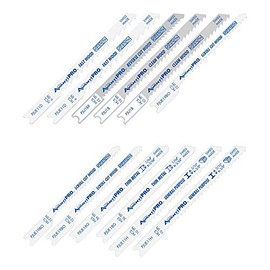Diablo by Freud AvantiPRO PJU12BC AvantiPRO U-Shank Jig Saw Blade Set for Wood & Metal (12-pieces) Multi, One Size