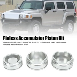 Aramox Transmission Accumulator Piston Kit, Pinless Accumulator Piston Kit FWD 1‑2 and 3‑4 High Strength for 4L60E 4L65E 4L70E Transmission