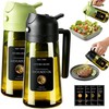 Poshetion 2 in 1 Olive Oil Sprayer - Light-Proof Glass