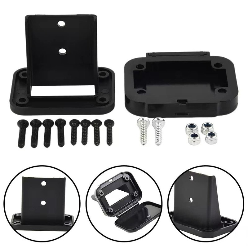 Ling-Luo 120A 12-24V DC Flush Mount Recessed Plate, Plug Mounting