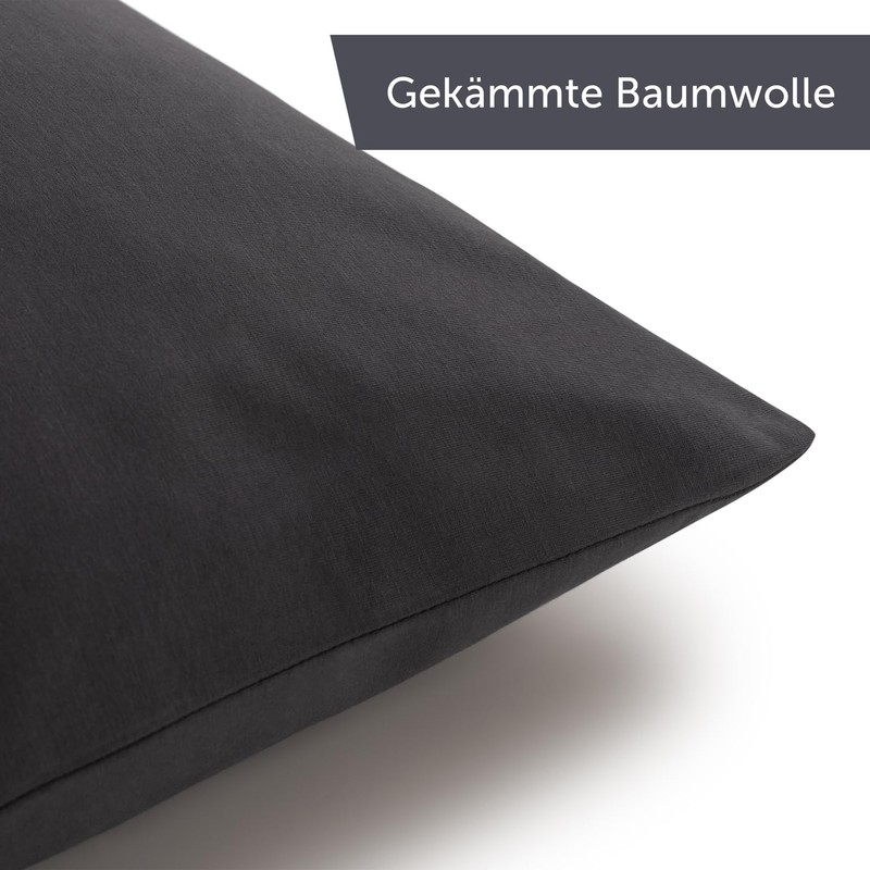 Blumtal set of 2 pillowcases - 100% cotton, super soft