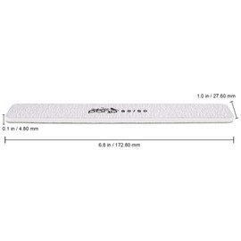 PANA Jumbo Double-Sided Emery Nail File for Manicure, Pedicure, Natural, and Acrylic Nails - Zebra (Grit 80/80) - 50 Piece Pack