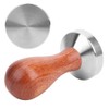 51mm Stainless Steel Coffee Tamper Wooden Handle Coffee Powder Hammer