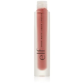 EL.F Transparent Matte Liquid Lipstick Smudge Proof Long Lasting Creamy Transparent Tinted Nourishes Creates a Soft Painted Look Nude Rose Enriched with Jojoba Oil 0.1ml