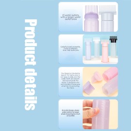 Melearch 3 Stücke Haaröl Applikator, hair oil applicator mit abgestufter Skala, öl applikator flasche haare, auftrageflasche Shampoo-Flasche für hair care, Haarfärbung (180 ml)