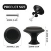 Kitchen Cabinet Knobs ，Cabinet Knobs, 25Pcs Black Cabinet Knobs, Durable