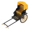 Retro Rickshaw Model Exquisite Details Nostalgic Alloy Simulation Rickshaw Toy