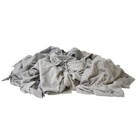 SupremePlus Recycled Gray T-Shirt Knits (50 lb. Box) – Cleaning Cloths for Paint, Oil, Wood & Dust – Ideal for Workshops, Janitorial, Maintenance & General Cleanup