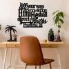 LIYOUYA Proverbs 3:6 Metal Wall Decor - Scripture Motivational Christian