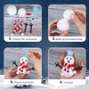 Fovths 12 Pack Christmas Snowman DIY Kit Build Snowman Modeling