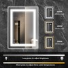 Sweetcrispy 28"x 36" Rectangle LED Bathroom Mirror with Adjustable Lights