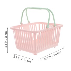 3 Piezas Cesta De Almacenamiento Cesta De Ducha Portátil Cesta De La Compra Bolsas De Compras Canastas De Plastico Para De Pascua Mini Cestas Niño Premio El Plastico Juguete
