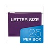 Pendaflex 415215VIO Hanging Folder, 1/5 Tab Cut, Letter, 25/BX, Violet