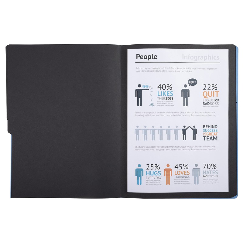 Exacompta 541203E premium folder stapled. Made from extra strong Colorspan