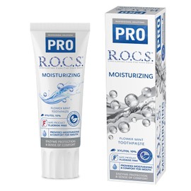 R.O.C.S. Rocks PRO Moisturizing Dry Mouth, Dry Mouth, Whitening, Enzyme-Contained Whitening Teeth Brush, 3.3 oz (94 g)