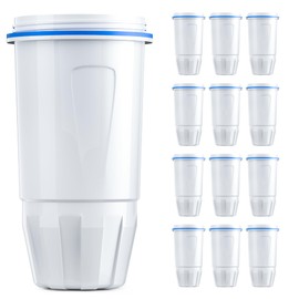 BOGDA 12 Pack Water Filter Replacement Zero, 5-Stage Compatible with Zero Pitcher and Dispenser, Fit for Zero Filter Water Replacement Filters and ZR-001 ZR-017 ZR-004