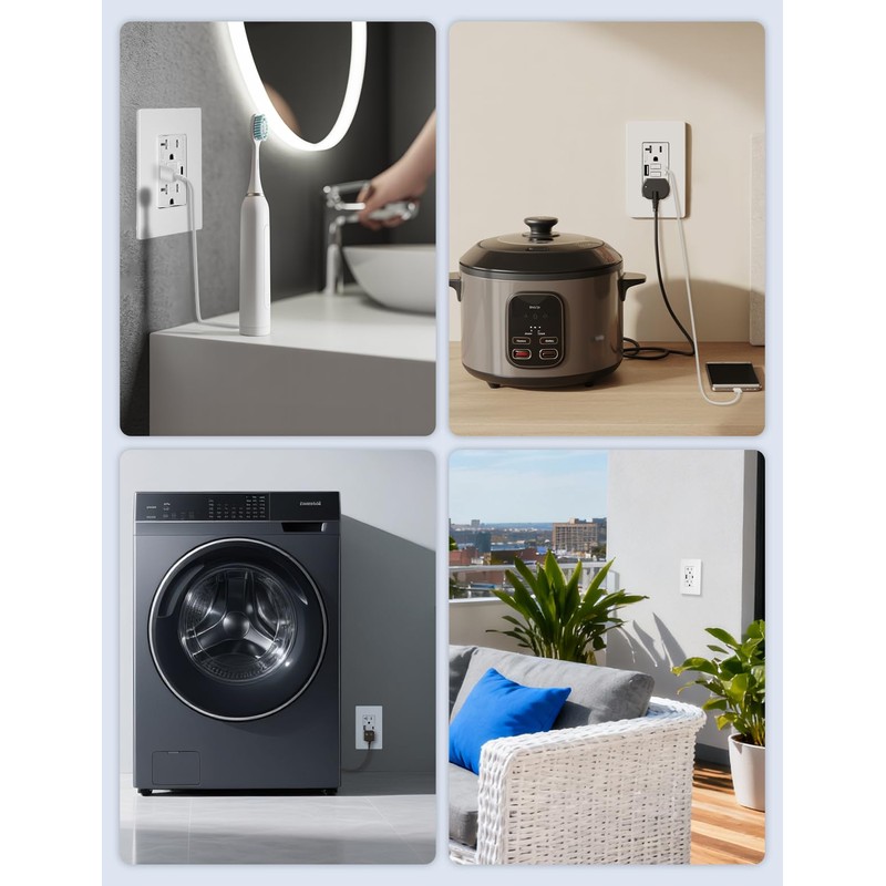 MOES 20 Amp GFCI USB Outlet with Type C &