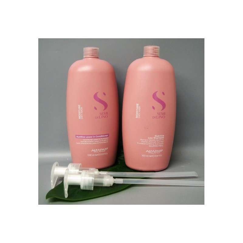 Alfaparf Semi Di Lino Moisture NUTRITIVE Shampoo & Leave-In Conditioner
