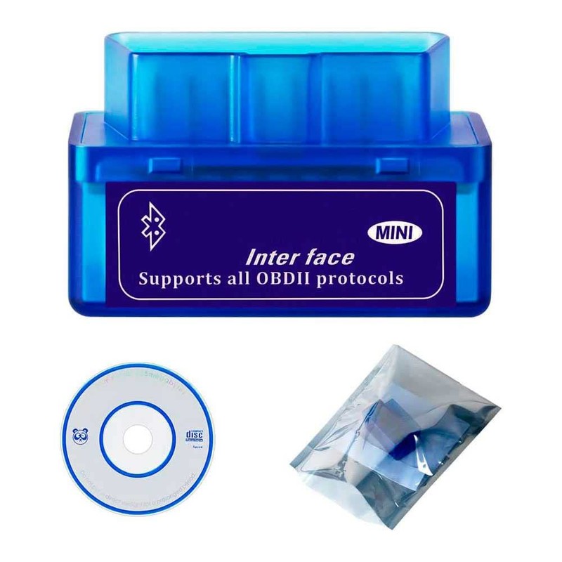 OcioDual Bluetooth Diagnosegerät Testgerät V2.1 Diagnosegerät Fehlerauslesegerät Android Blau für