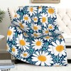 Daisy Blanket，Daisy Throw Blanket,This Throw Blanket with Daisy Flowers Design