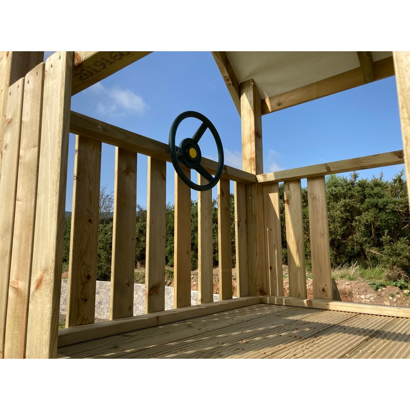 Kids toy steering wheel for climbing frames (Green)