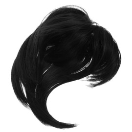 minkissy Invisible Wig Hair Accessories Wiglet for Women Human Hair Toppers for Women Hairpieces for Women Thinning Hairpiece Women Wig Hair Wig for Women Black High Temperature Wire