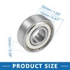 A ABSOPRO Ball Bearing Double Shielded 6201ZZ 12x32x10mm Chrome (Set