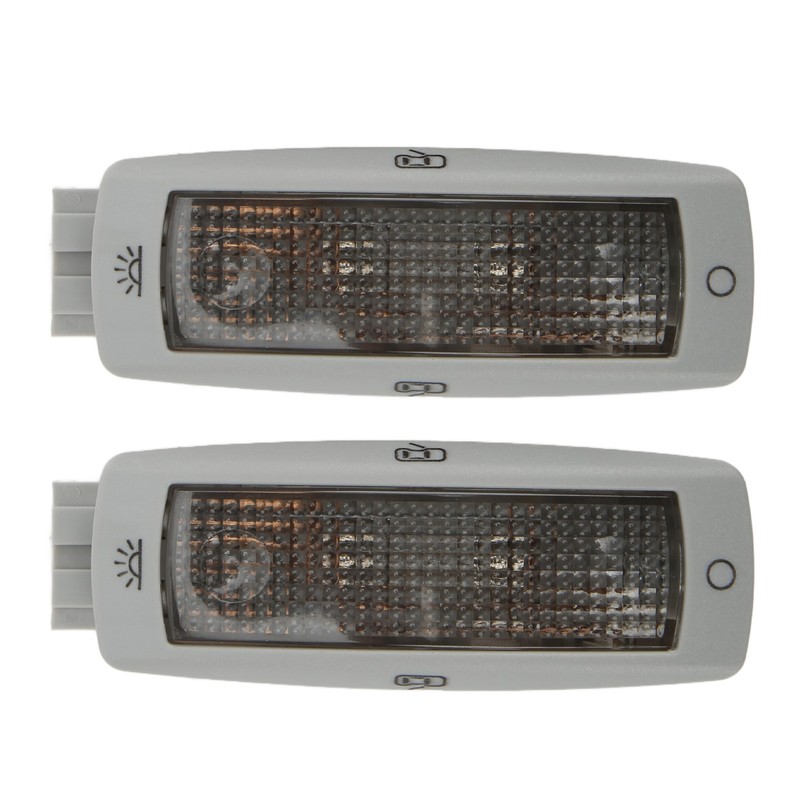 2pcs Rear Reading Dome Light 3B0947291 Gray Shell High Brightness