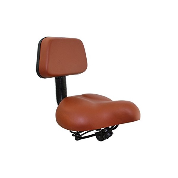 Lowrider Beach Cruisers Saddle W/Back Rest 350 Brown.