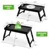 Mayyol Breakfast Bed Tray for Eating - Height Adjustable Raised