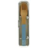 HOME MADE Wood Grain Cutlery Set, Blue, 4776943