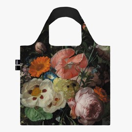 LOQI - Rachel Ruysch, Still Life with Flowers on a Marble Tabletop 1716, Recycled Bag, Multi-Colour, Occidental, Multicolored, Western