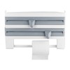 Paper Holder Storage Rack, Wall Mounted Plastic Wrap Foil Dispenser