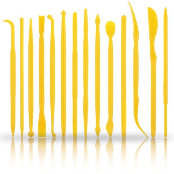 14 Pcs Clay Tools Plastic Polymer Clay Tools Clay Sculpting