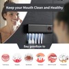 HouseGem Toothbrush Holder, Timer Function, 2000mAh Rechargeable Cordless Wall-Mounted Bathroom