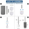 GERUIKE Toilet Brush Ceramic Toilet Brush with Standing Toilet Brush