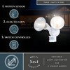 VAXCEL White Motion Sensor Dusk to Dawn Outdoor Security Flood