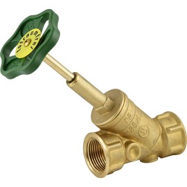 DVGW Angled Seat Sleeve Shut-off Valves - Free Flow Valves Drinking Water Valves (Thread Size: Rp 3/4")