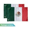 2PCS Mexico Flags for Whip Lights or Antenna Flag Poles,
