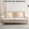 3 Pcs Couch Back Cushion Covers, Soft Polyester Backrest Cushion