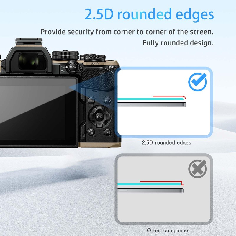 NOUKAJU Screen Protector for OM SYSTEM OM-5 Mark II, HD