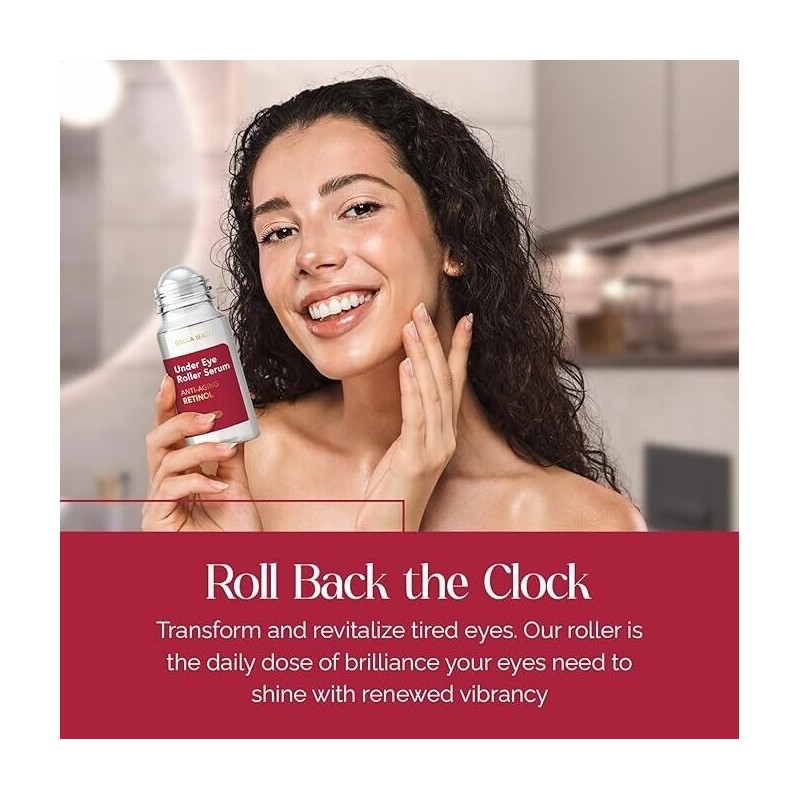 BELLA BEAUTY Eye Roller Serum with Retinol & Vitamin B5-